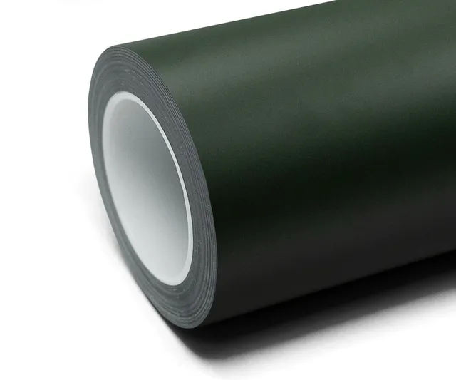 Inozetek Frozen Matte Army Green vinyl wrap film texture · Specced