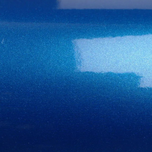 3M Gloss Blue Metallic vinyl wrap film texture · Specced