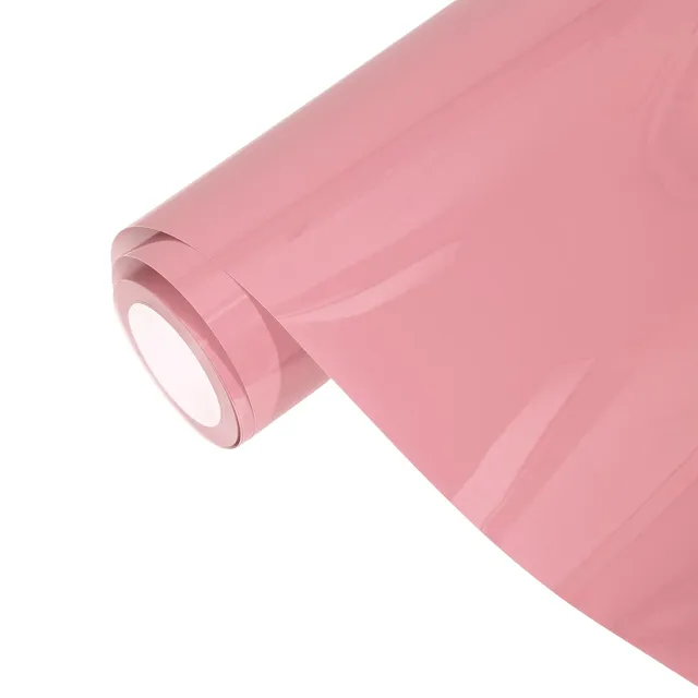 Ravoony Gloss Crystal Peach Pink vinyl wrap film texture · Specced