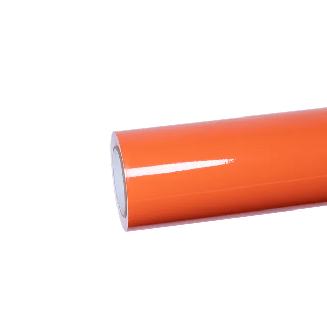 Ravoony Gloss Orange vinyl wrap film texture · Specced