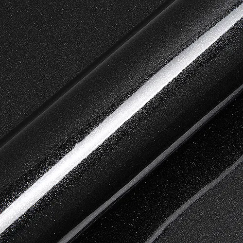 HEXIS Gloss Catechu Black vinyl wrap film texture · Specced
