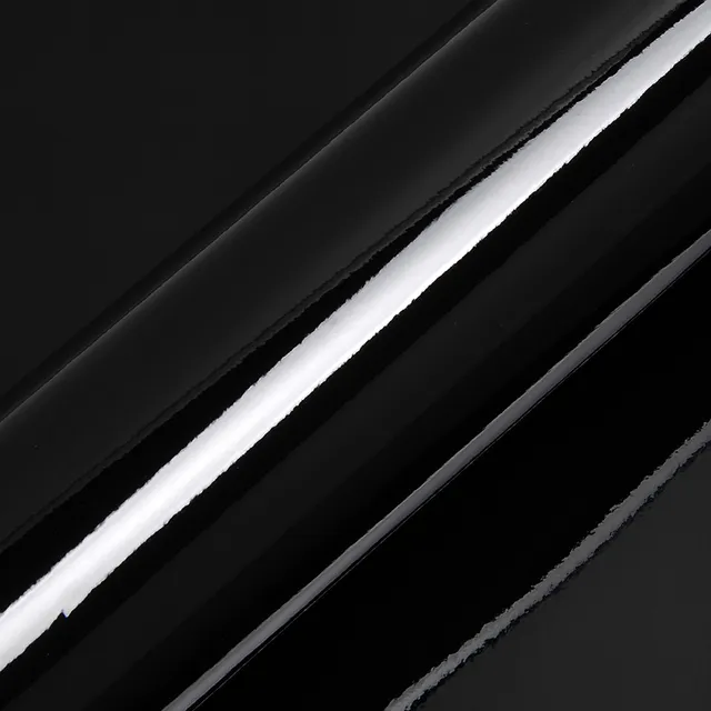 HEXIS Gloss Deep Black vinyl wrap film texture · Specced