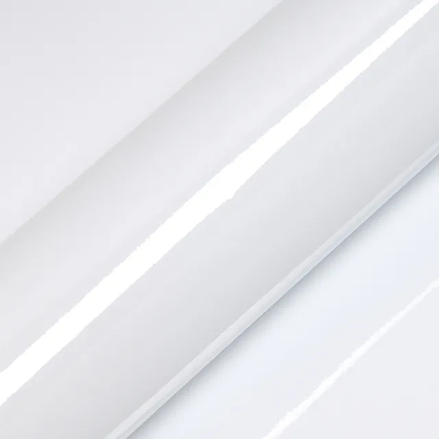 HEXIS Gloss Glacier White vinyl wrap film texture · Specced