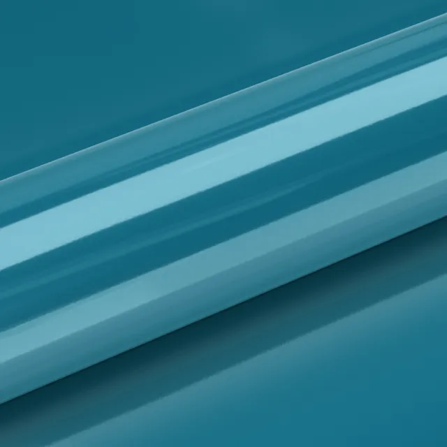 HEXIS Gloss Grand Prix Blue vinyl wrap film texture · Specced