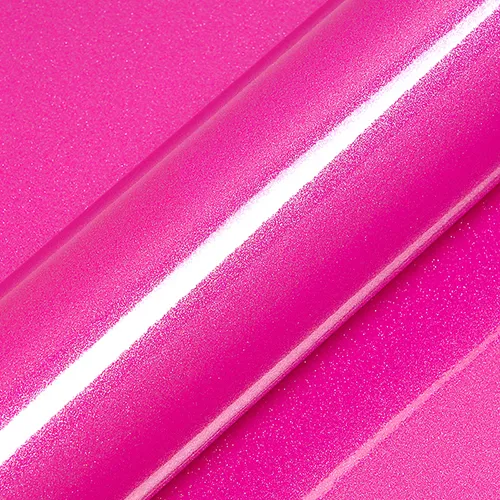 HEXIS Gloss Indian Pink vinyl wrap film texture · Specced