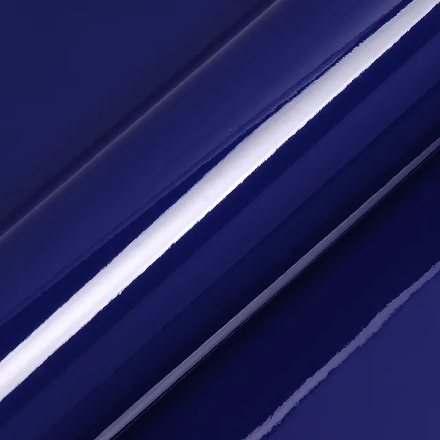 HEXIS Gloss Night Blue vinyl wrap film texture · Specced