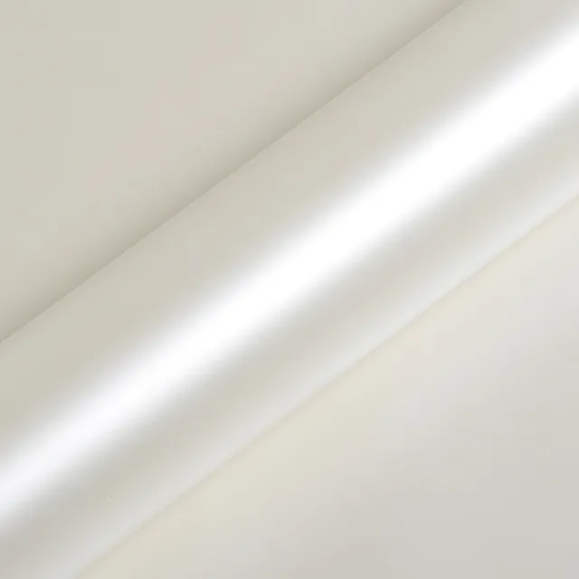 Texture du film covering HEXIS Satin Nacre White · Specced