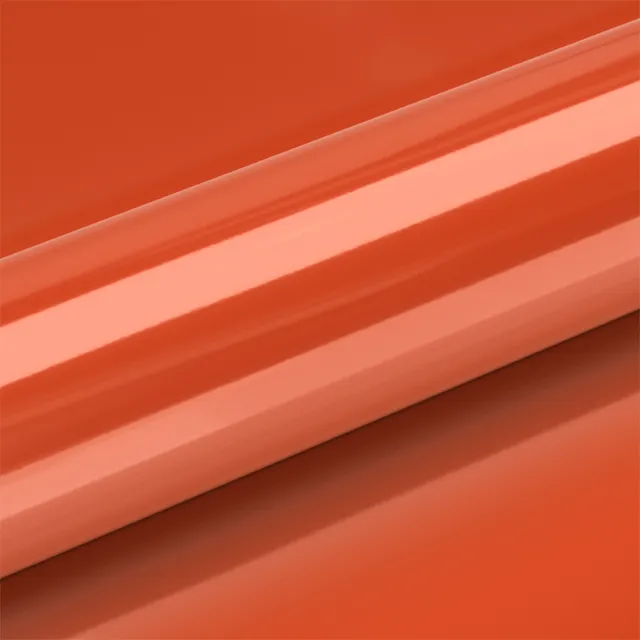 Texture du film covering HEXIS Super Gloss Sunrise Orange · Specced