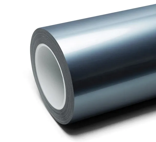 Inozetek Super Gloss Metallic Liquid Chrome Silver vinyl wrap film texture · Specced