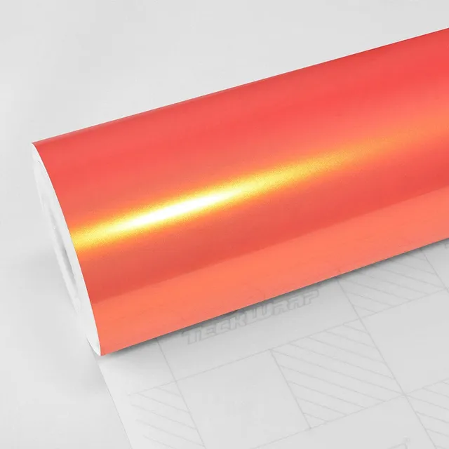 TeckWrap Coral Peach vinyl wrap film texture · Specced