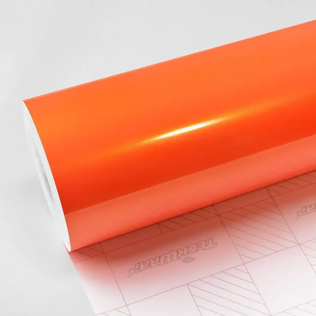 TeckWrap Deep Orange vinyl wrap film texture · Specced