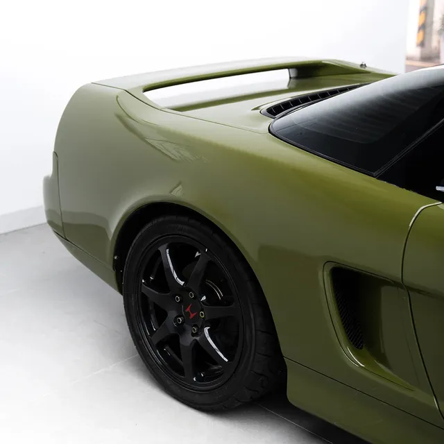 Texture du film covering TeckWrap Khaki Green · Specced