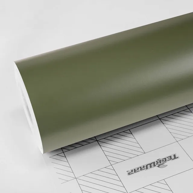 TeckWrap Military Green vinyl wrap film texture · Specced