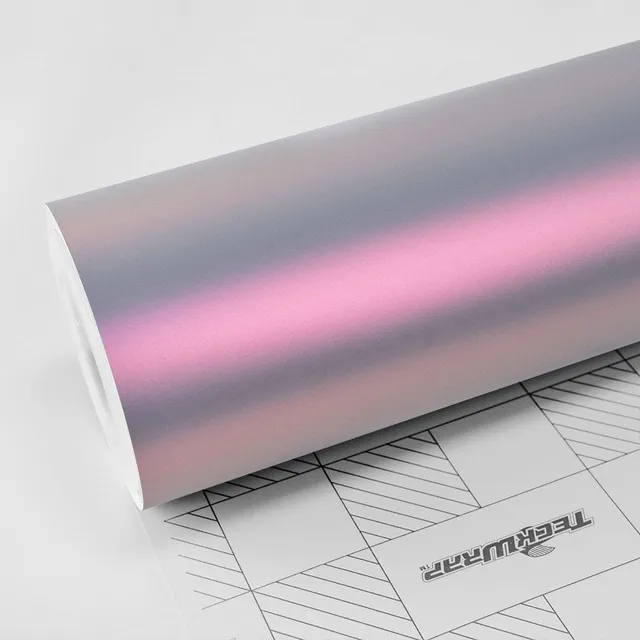 Texture du film covering TeckWrap Silver Sunset (Satin Iridescent) · Specced