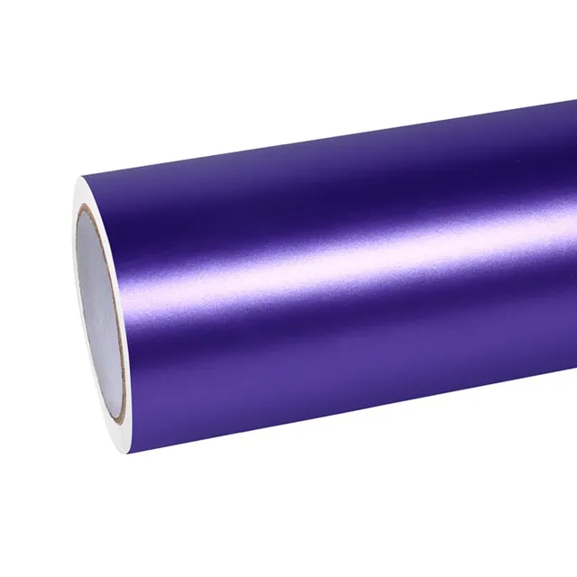 Ravoony Ultra Matte Metallic Purple vinyl wrap film texture · Specced