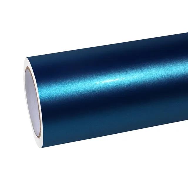 Ravoony Ultra-matte Night Blue vinyl wrap film texture · Specced